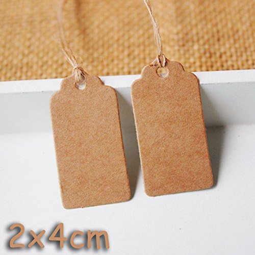 Kraft Paper Hang Tags, Merchandise Tags, Price Tags 2cmx4cm