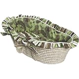 Cocoa Green Doll Moses Basket