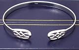 New Ladies Rennie Mackintosh Style Sterling Silver Celtic Torque Designer Bangle Comes in a quality Gift Case.