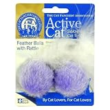 CFA Feather Ball w/ Rattle 2-pack