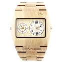 Wewood Men's Limited Edition Jupiter Beige Dual Movement Wooden Watch