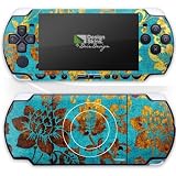 Design Skins for Sony PSP - Golden-blue vintage Design Folie