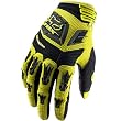 Fox Racing Pawtector Men's Dirt Bike Motorcycle Gloves w/ Free B&F Heart Sticker Bundle - Yellow