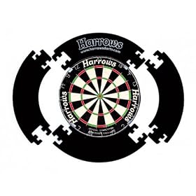 Harrows 4-Piece Dartboard Surround Protector - Black, 70cm