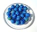 25 Billes PORCELAINE BLEUE - Billes en verre de 16 mm [Jouet]