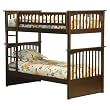 Columbia Twin/Twin Bunk Bed - Antique Walnut