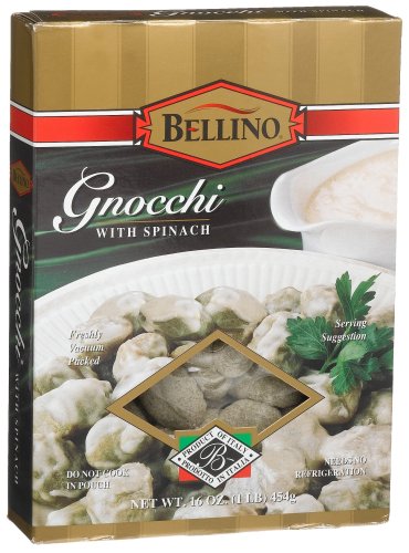 Bellino Spinach Gnocchi, 16-Ounce Boxes (Pack of 12) by Bellino