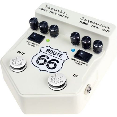 51NwQ5L4pxL Visual Sound V2 Series V2RT66 Route 66 Overdrive and Compression Guitar Multi Effects Pedal