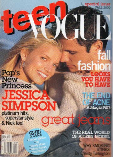Teen Vogue Magazine Fall 2000 (SPECIAL ISSUE -FALL FASHION- POP'S NEW PRINCESS JESSICA SIMPSON-)