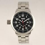 New “Military Royale” Swiss Design Mens Black Dial Stainless Steel Band Analog Army Wrist Watch