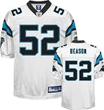 Jon Beason Jersey: Reebok Authentic White #52 Carolina Panthers Jersey