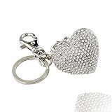 Swarovski Crystal April Birthstone Heart Bag Charm
