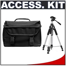 Bag Kit 01: TR-60N Tripod Cameta Incognito 1000 Deluxe SLR Case + Tripod for Canon Rebel XSi, XS,... by Cameta