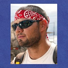 Click here to buy Ergodyne Cooling Bandana Headband Tie Closure, Blue by Ergodyne.
