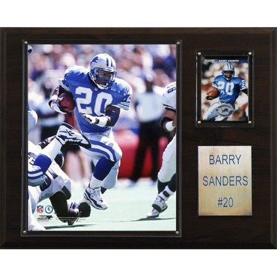NFL Detroit Lions Barry Sanders Photo Player Plaque