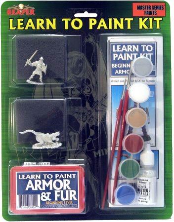 Reaper Learn to Paint Kit – Beginning Level Armor and Fur