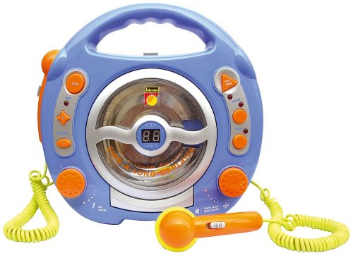 Childrens Toyshop  Spielwaren : Kinder CD-Player SING-A-LONG mit 2 Mikrofonen und LED-Display