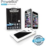 PowerBot&reg; PB901-i6 World's Thinnest 0.2mm Premium Tempered Glass Screen Protector for iPhone 6/6S w/ Easy Applicator Installation Kit, 2.5D Round Edges, 9H Hardness, Anti-Smudge, & Lifetime Warranty