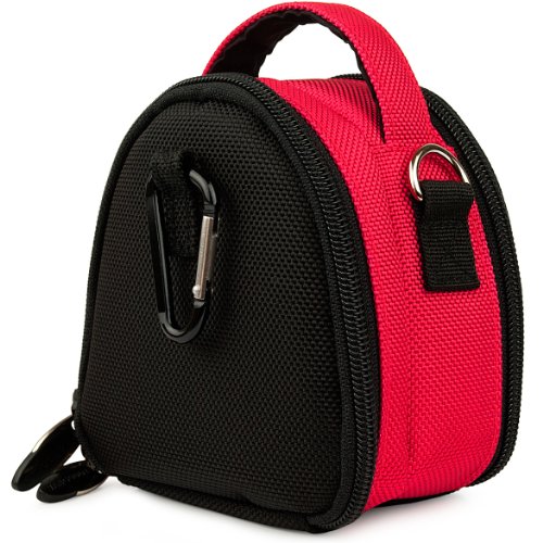 SumacLife Mini Laurel Edition Nylon Camera Bag with Carrying Handle and Adjustable Shoulder Strap for Panasonic Lumix Cameras DMC-FH27 DMC-FP5 DMC-FP7 Panasonic Lumix DMC-FP3 DMC-FP2 DMC-FP1