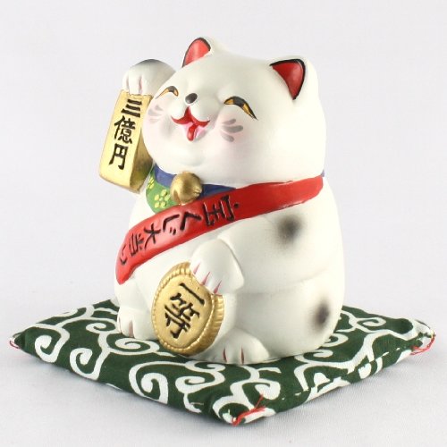 貯金箱　宝くじ大当たり猫