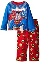 Komar Kids Little Boys' Two-Piece DC Super Friends Pajama Set