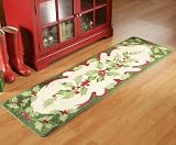 Holiday Holly Floor Runner Area Rug By Collections Etc