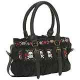 Loungefly Skull/Heart/Rose Embroidered Satchel 51NwyC8yDTL. SL160 Loungefly Skull/Heart/Rose Embroidered Satchel