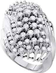 3.00CTW DIAMOND CLUSTER RING