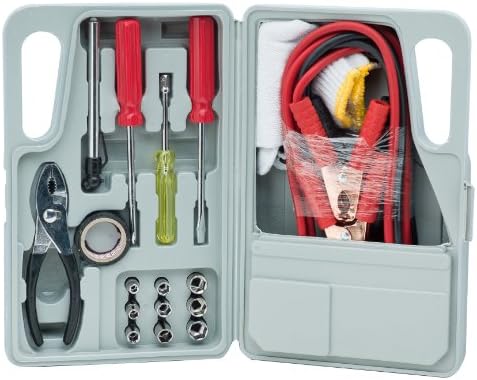 31 Piece Roadside Emergency Kit With Case