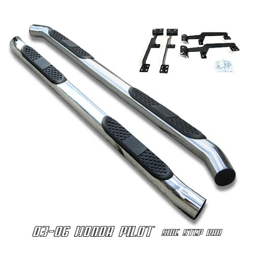 Stainless Steel Nerf Side Step Bar - 2003-2006 Honda Pilot
