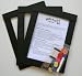 Kids Art Frames - Button Frames - Decorate Your Own Black Lightweight Plastic Frames - Standard Size