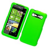 Green Texture Faceplate Hard Plastic Protector Snap-On Cover Case HTC 7 Tro ....