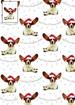 Christmas Bells Basset Hound Christmas Wrapping Paper