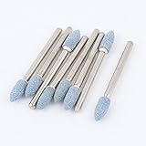 uxcell マウントポイント　研削ヘッド　メタル製　シルバートーン 3mmシャンク径 5mmヘッダサイズ 8個入り