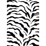 3x5 Contemporary Animal Print Modern Zebra Area Rug