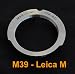RainbowImaging Leica M39 LSM lens to Leica M Mount Adapter, for 28mm - 90mm lens, (RainbowImaging Adapter)