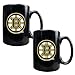 Boston Bruins NHL 2pc Black Ceramic Mug Set - Primary Logo by Great American Products