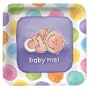 Baby Me Shaped Lunch Plates 8ct