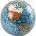 Kalifano 3" Gemstone Globe Paperweight - Marine Blue