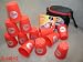 Sport & Fitness : Speed Stacking: FlashCups Set rot, mit DVD