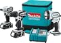 Makita LCT300W 18-Volt Compact Lithium-Ion Cordless 3-Piece Combo Kit