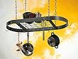 Rogar International Gourmet Oval Pot Rack