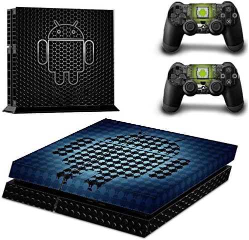 Fireoll PS4 Console and DualShock 4 Controller Skin Set - Android Logo - PlayStation 4 Vinyl