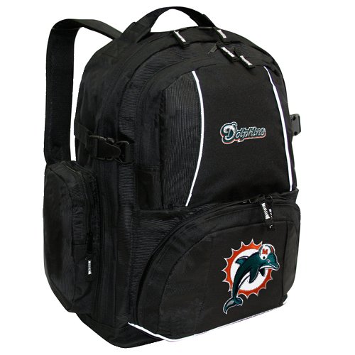 Concept One Miami Dolphins Black Trooper Backpack