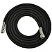 Master Airbrush&reg; Brand Premium 6 Foot Black Nylon Braided Airbrush Hose with Standard 1/8" Size Fittings on Both Ends, Fits Master, Iwata and Other Brands.