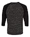 Bella + Canvas Unisex 3/4-Sleeve Baseball T-Shirt S BLCK MRBLE/ BLCK