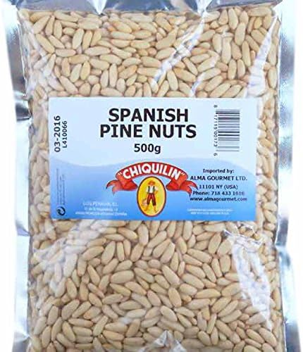 Spanish Pine Nuts, 17.6 Ounce Bag (500 Gram)