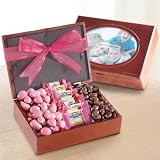 Berry Sweet Chocolates in Wooden Box with Photo Frame Lid