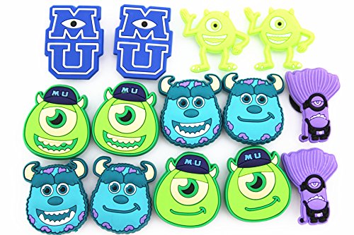 14 Monsters University Shoe Charms for Fits Croc Shoes & Bracelet Wristband Kids Party Birthday Gifts