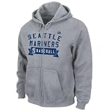 Seattle Mariners Grey Arch Classic Full-Zip Hooded Sweatshirt